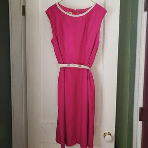 EUC women's Anne Klein hot pink dress size 16